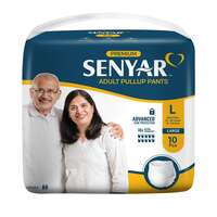 SENYAR Unisex Adult Pullup Diaper with Advanced Leak Protection Large waist size (30 inch -55 inch) (75-140 Cms) - 10 pieces 5% COUPON 