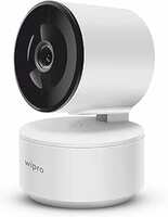 wipro Smart Wireless Security Camera | 3 MP 1296p Full HD | AI Powered Motion Detection | Infrared Night Vision | 360° Panorama | Two-Way Communication | Alexa and Google Assistant Compatible | White