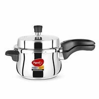 Pigeon by Stovekraft 14502 Induction Base Outer Lid Stainless Steel Pressure Cooker, 5L, Silver(Apply Rs.200 Coupon)