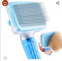 Qpets® Slicker Dog Comb Brush Pet Grooming Brush Daily Use to Clean Loose Fur & Dirt Great for Dogs and Cats with Medium Long Hair Dog Hair Deshedding Brush-Blue 