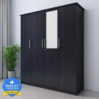 Flipkart Perfect Homes Julian Engineered Wood 4 Door Wardrobe (pay with 9 months no cost emi)