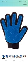 Limited-time deal: Foodie Puppies Grooming and Deshedding Brush Massager Groomer, Cleaning Remove Hair and Bath True Touch Glove for Dogs, Cats (Dual-Side Glove)