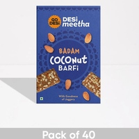 Go Desi Badam Barfi - Pack of 40 (500gm)