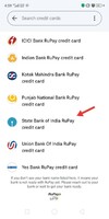 SBI Rupay credit card on UPI. Live