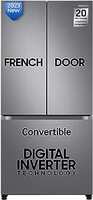 Samsung 580 L Inverter Frost-Free French Door Side-By-Side Refrigerator (Rf57A5032S9/Tl, Refined Inox, Convertible, Silver 2023 Model)
