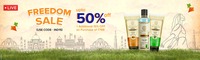 Khadi Natural : Freedom Sale Upto 50% off + Additional Extra 15% off on min Purchase of Rs 799