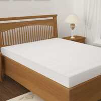 Story@Home Bed Cover, Mattress Protector White, Terry Cotton for Single Bed 78 X 36 Inches