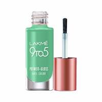 Lakme 9to5 Primer + Gloss Nail Colour, Mint Twist, 6 ml  @93