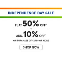 Pepe Jeans Independence Day sale Upto 50% off + Extra 10% off on Order 2999