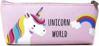 ShubhKaft Unicorn Pouche for school stationary item birthday return gits for kids Pack of -1 Unicorn Art Polyester Pencil Box  (Set of 1, Multicolor)