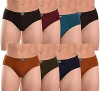 EverRich Men's Cotton Briefs Under Innerwear Combo (Pack of 8)