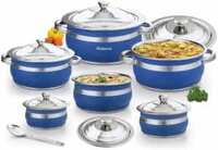 Mahavir Color Cook and Serve set of 13pc Induction Bottom Cookware Set
