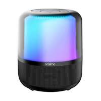 Oraimo SoundFlow 50W Wireless Bluetooth Party Speaker Powerful Sound and Monstrous Bass,360°Colorful LED Lights with 6000mAh Battery,USB/TF Card/AUX Input&Wireless Mic&TWS Pairing