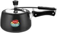Pigeon by Stovekraft Hard Anodised Pressure Cooker 3 Litre (14547) Induction Base, Inner Lid, Black, Aluminium