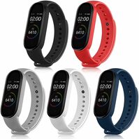 Sounce Adjustable Xiaomi Mi Band 5 Watch Silicone Strap Band Bracelet - Set of 5, multi-color (M5SETOF5-01)