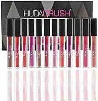 Sh.Huda Hudacrush Beauty Matte Finish, Long Lasting, Waterproof Liquid Lipsticks Combo Set For Women - 12Pcs
