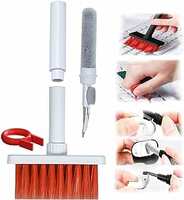 Sounce Cleaning Soft Brush Keyboard Cleaner 5-in-1 Multi-Function Computer Cleaning Tools Kit Corner Gap Duster Keycap Puller for Bluetooth Earphones Lego Laptop AirPods Pro Camera Lens (Red)