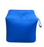 SATTVA All Weather Outdoor Pouffes Sitting Stool for Living Room Poof Puffy Ottoman Stools for Office Home Decor, 46x46x46Cm_ Royal Blue