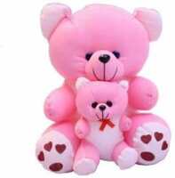 fluffies Cute Nylex Mother Teddy Bear - 40 cm (Pink)