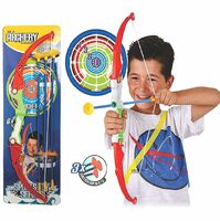 Storio Archery Bow and Arrow Toy Set with Target Board for Boys - 3 Teer Dhanush Kaman for 4 5 6 + Years Old (Multicolour)