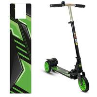 Kipa Gaming Drift Scooter for Kids (2-4 Years) | 3-Level Height Adjustment, PVC Wheels | Weight Capacity 50 kg | Kick Scooter with Rear Brakes | 3-Wheel Design (Green)