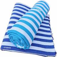 G Fabrics Cotton 550 GSM Bath, Beach, Hair, Sport, Face Towel Set  (Pack of 2)