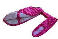 Best Dogista Winter Dog Coat Jacket with Heavy Fur Ultra Warm Wind & Water Proof in Polka dot Cloth Magenta 10 inch Small