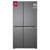 LG 655 L Frost-Free Inverter Side-By-Side Refrigerator (2023 Model, GL-B257HDSY, Dazzle Steel, Express Freeze | Multi Air-Flow)