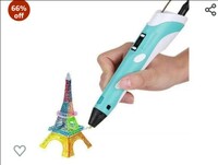 Camin® 3D Pen Professional | 3D Printing Drawing Pen with 3 x 1.75mm ABS/PLA Filament for Creative Modelling, Project and Education Purpose Pack of 1(Random Color)