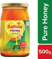 Saffola Honey Gold, 100% Pure NMR Tested, Made with Kashmir Honey  (500 g)