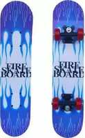 S.V.Enterprises FIRE WHITE SKATEBOARD 23 inch x 6 inch Skateboard 23 inch x 6 inch Skateboard (Multicolor, Pack of 1)
