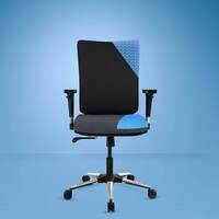 The Sleep Company SmartGRID Onyx Mid-Back Chair for Office & Home
