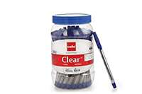 Cello Clear Blue Ball Pen Jar of 60 Units |Ball Pens Blue | Jar of 60 Units | Ball Pens Set for Students | Pens for Office Use | Ball Pens for Writing Pens | Best pen for Exam  