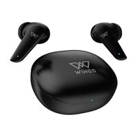 Wings Flobuds 100 Made in India Wireless Earbuds with Digital Battery Display, Smart ENC