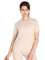 CHKOKKO Women's Terry Cotton Loose Fit Half Sleeve T-Shirt