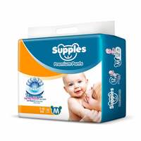 Supples Premium Diapers, Medium (M), 72 Count, 7-12 Kg, 12 hrs Absorption Baby Diaper Pants