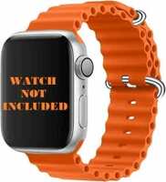 
DARKFIT Ocean Loop Band/Strap Compatible with Apple Watch Ultra 49mm 45mm 44mm 42mm, Adjustable Loop Breathable Silicone Sport Strap Men Women for iWatch Bands Series 8 7 6 5 4 3 2 1 SE Smart Watch Strap