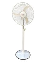 DIGISMART High Speed 2400 RPM 400mm Bullet Pedestal Fan with Adjustable Height with X-Flow Technology 1 Year Manufactured Warranty (Ivory)