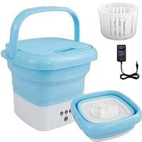 Riyal Washing Machine Portable, Mini Foldable Washer and Spin Dryer Small Foldable Bucket Washer for Camping, RV, Travel, Small Spaces, Lightweight and Easy to Carry (Multi-Color) 