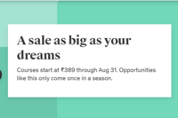 Udemy Sale of the Season- Courses Starting from Rs.389