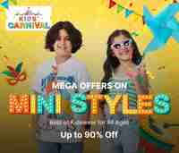 Flipkart Fashion kids Carnival Upto 90% Off + 10% Off on ICICI Credit & Debit Cards 