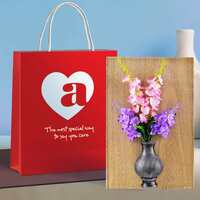 ARCHIES Artificial Pink and Purple Bunch Flowers with a Elegant Pot. These Adorable Potted are Perfect to add Color to Any Arrangement. Well Made with Vibrant Colors.