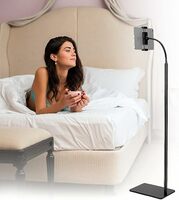 HOLD UP Sturdy Base Lazy Mobile/Tablet Holder Height-Adjustable Stand with 360