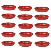Plants Bottom Plate, Drip Tray for Plants, Gamla, Terracotta Color| (10-inch, Red) Set of 15