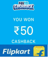 Flat Rs.50 Paytm cash back on Paytm wallet transactions of value INR 500 or more on select products across the platform