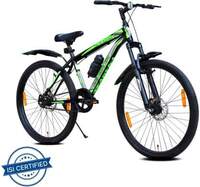 LEADER Stark 27.5T MTB Cycle/Bike with Dual Disc Brake and Complete Accessories 27.5 T Mountain Cycle (Single Speed, Black)