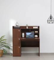 Kosmo Winner Hutch Desk in Rigato Walnut Finish,