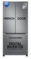 Samsung 580 L Inverter Frost-Free Convertible French Door Side-By-Side Refrigerator (RF57A5032S9/TL, Refined Inox, Silver, 2023 Model)