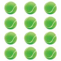 Steller Light Weight Tennis Ball for Pets, Dogs, Cats, and Kids - Affordable Fun and Playtime Ball with Durability, Pack of 12 (Green)
