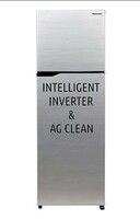 Panasonic 309 L 3 Star 6-Stage Smart Inverter Frost-Free Double Door Refrigerator (NR-TG321CUSN, Shining Silver, Jumbo Vegetable Basket, 2022 Model, Net Capacity 279L)